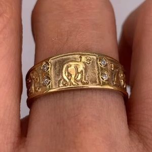 14k Gold Lucky Talisman Ring 🍀